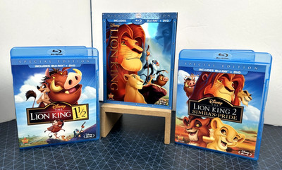 The Lion King, Lion King 1  1/2, Lion King 2: Simba's Pride (Disney Blu-Ray Lot)
