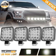 4pack 4 Inch 48w Led Work Light Bar Spot Flood Pods Off Road Truck Fog Lights