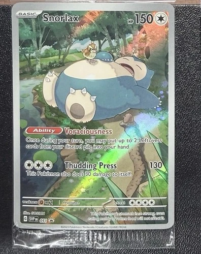 New Listing2023 Pokémon - Snorlax SVP Black Star Promos 051 Holo Promo Card Sealed