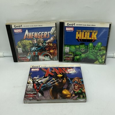 MARVEL COMICS CD-ROM Lot of 3: Incredible Hulk, Avengers, & X-Men