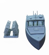 N Scale 1/160 35ft Lobster Boat and Traps N10...