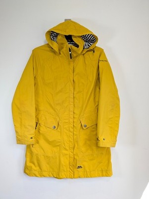 Trespass Jacke Damen L 14 gelb wasserdicht atmungsaktiv Regenmantel Meerwasser TP75