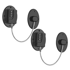 2 Pack Refrigerator Lock - Heavy Duty Combination Fridge Lock, Black-2Pack
