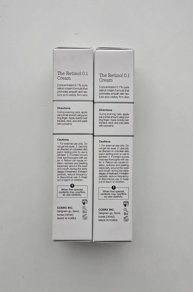 COSRX - The Retinol 0.1 % Cream 20ml / 0.67 fl oz Anti Aging Cream  - 2 Pack - Image 3 of 4