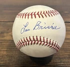 Lou Brissie Signed Rawlings ROMLB Baseball Indians ATHLETICS A’s Beckett RIP13