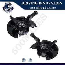 New Front Steering Knuckle & Wheel Hub Bearing Assembly x2 for 06-11 Honda Civic