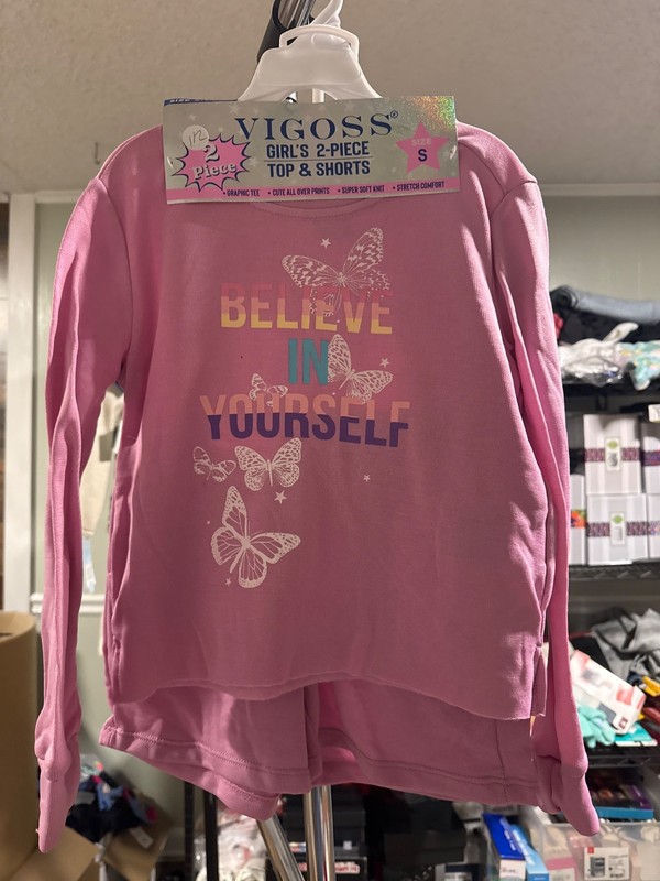 girls 7/8 pajama set nwt