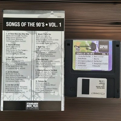 Hits der 90er Vol. 1 - Midi Song Dateien Diskette