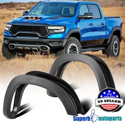 For 2019-2021 Dodge Ram 1500 Light Textured Black Factory Style Fender Flares