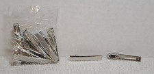 16 Silver Single Prong Alligator Metal Clips 1.75" Hair Bow Clips
