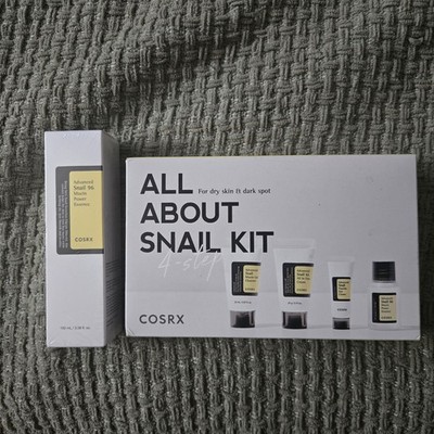 COSRX All about Snail Korean Skincare Travel Set PLUS  Full Size Power Essence 