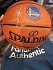 Stephen Curry Autographed Basketball SWEET SPOT | Warriors Logo | Fanatics COA