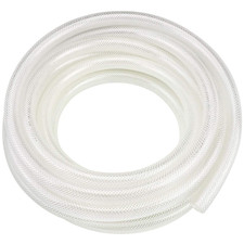 1 ID Clear Braided PVC Vinyl Tubing 10 Ft Heavy Duty Reinforced Hose, High Pr