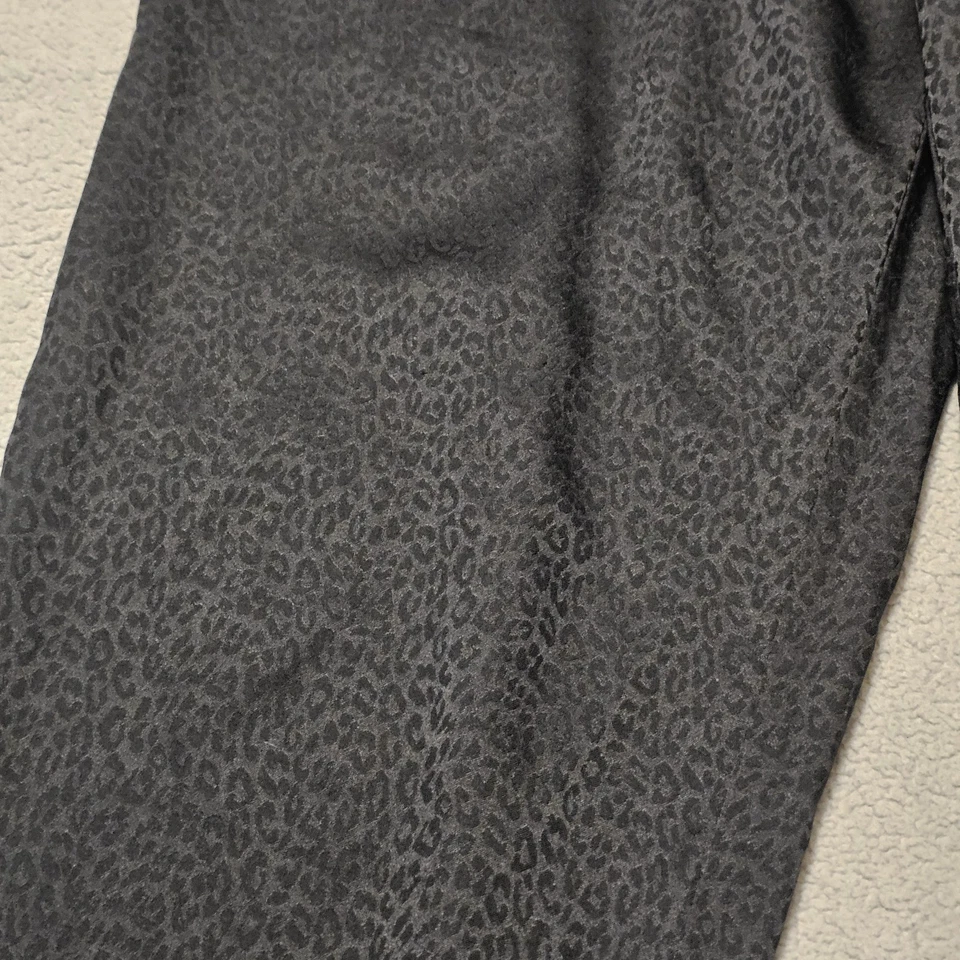 Victoria's Secret Satin Animal Print PJ Lounge Joggers Pants Black SMALL  - Image 2 of 4