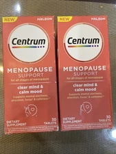 X2 Centrum Menopause Support + Clear Mind & Calm Mood Supplement 30 Tablets 5/26