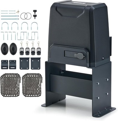 Automatic Sliding Gate Opener 3300lb 40ft HomeLink Electric Chain Kit