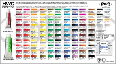 Holbein Watercolor Paint | Hand Poured Half Pans | Discontinued