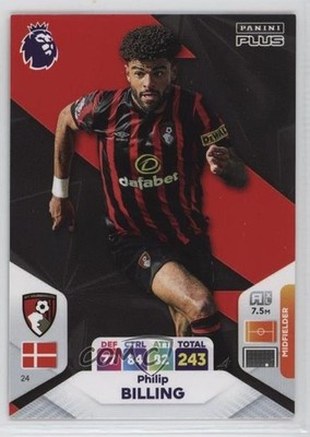 2024 Panini Adrenalyn XL Premier League Plus Philip Billing #24 0jf5