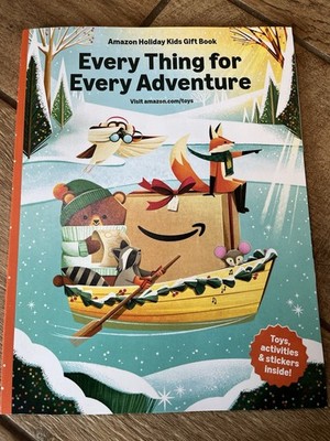 Brand New 2025 Amazon Holiday Kids Gift Book Toys Stickers Wishlist Activities