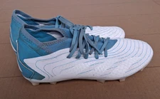 Adidas Parley Predator Accuracy.3 FG Soccer Cleats Mens Size 8 White Blue