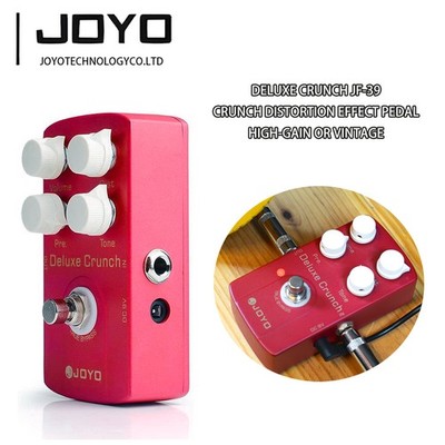 JOYO Crunch Distortion Effect Pedal as High-Gain or Vintage Amps Deluxe Crunch