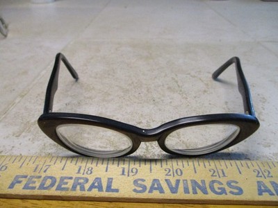 VTG Eyeglass Frames Eyeglasses Imperial 5 1/2 USA 44/20 Womens Brown Plastic