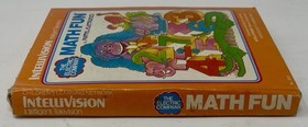 Math Fun (Intellivision 1979) Complete In Box CIB  Game W Manual Overlays Tested