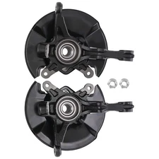 2x Front Steering Knuckle & Wheel Hub Bearing Assembly For Honda Civic 2006-11
