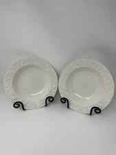 Mikasa English Countryside Wide Rimmed Soup Pasta Bowls 9 1/4 In DP900 Set Of 2