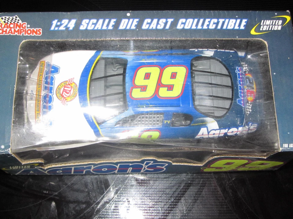 1:24 Scale Diecast Car Nascar Driver 99 Racing Champions Michael Waltrip Aaron's - Image 3 of 4