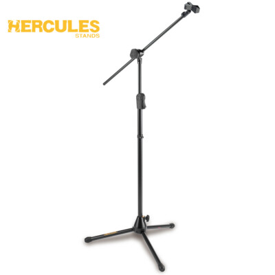 Hercules MS533B EZ Clutch Tripod Microphone Stand w/ Hideaway 2 in 1 Boom + Clip