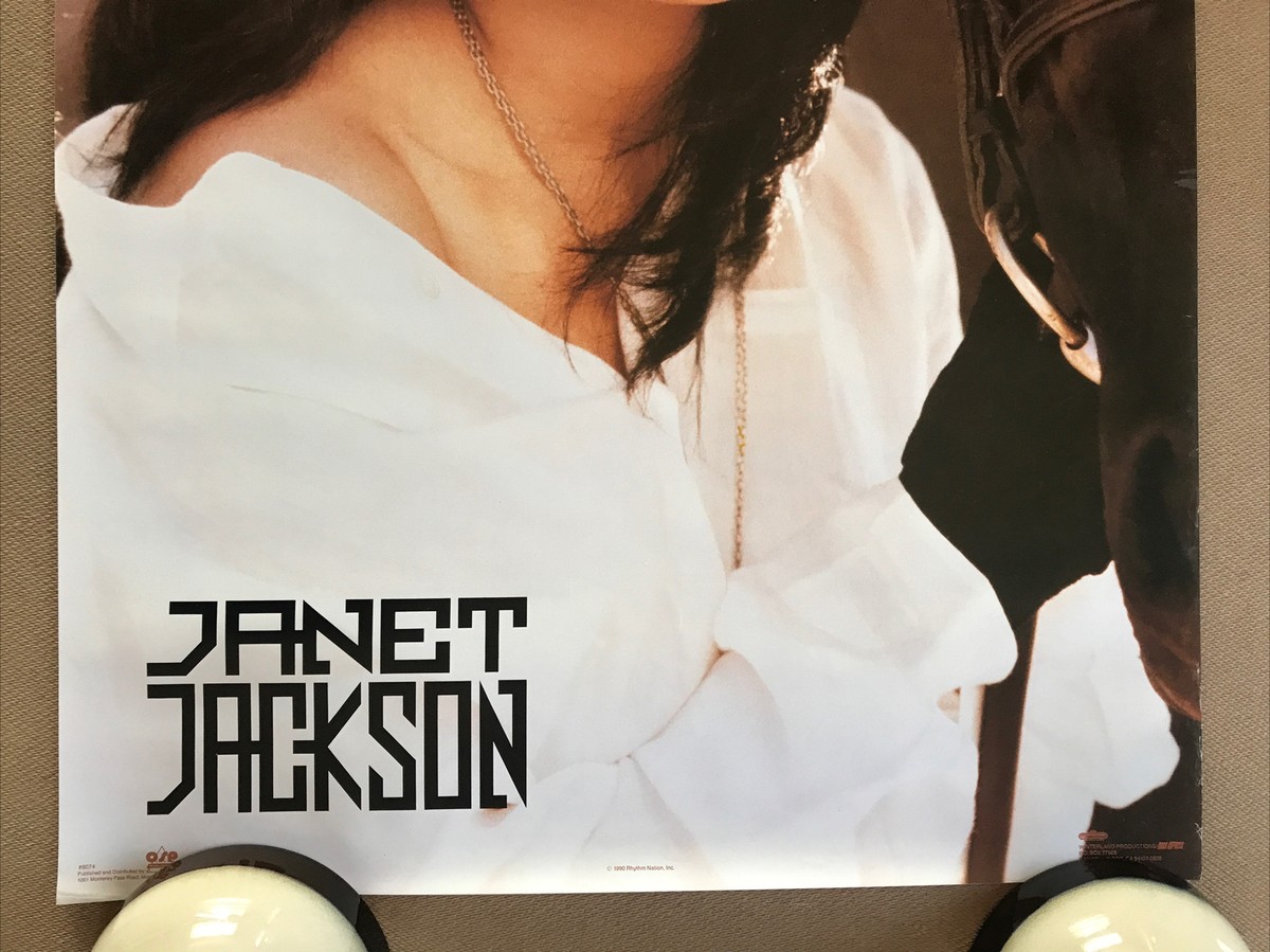 Vintage Original 1990s Janet Jackson Rhythm Nation Poster