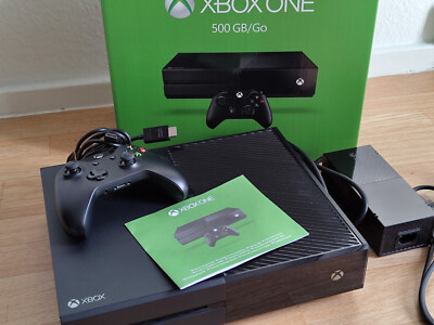 Microsoft Xbox One Black Edition Konsole in OVP mit Controller, Kabel, etc.