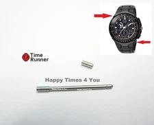 Citizen Eco Drive Black Skyhawk Black Eagle PVD Watch JR3159-53E Case Pin & Tube