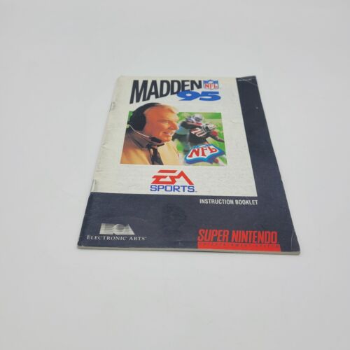 Madden NFL '95 (Super Nintendo, 1994) Manuel seulement - Photo 1/2