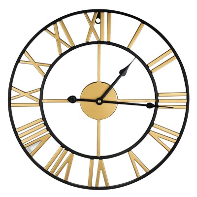 GROSSE WANDUHR GARTENUHREN OUTDOOR WASSERDICHT WOHNDEKO OUTDOOR UHR -60CM