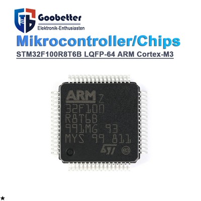 STM32F100R8T6B LQFP-64 ARM Cortex-M3 32-Bit Mikrocontroller MCU Mikroprozessor