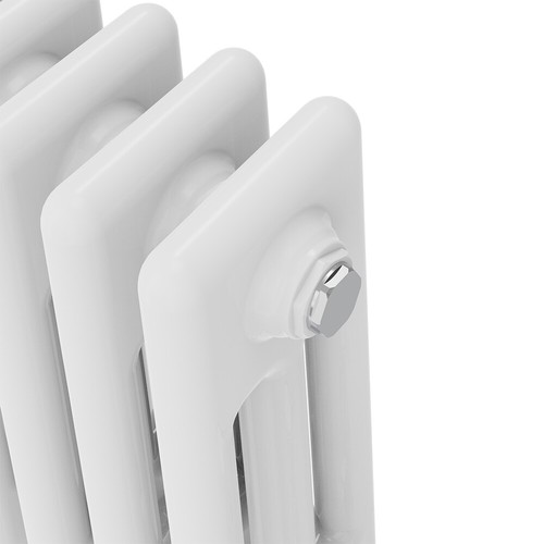 Vertical Horizontal Cast Iron Style Traditional Radiator Heated Towel Rail White - Picture 9 of 84
