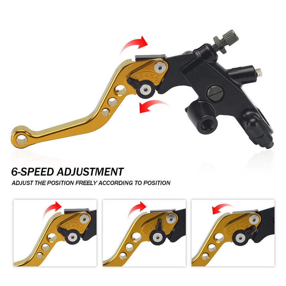 For Yamaha warrior 350 1987-2004 Brake Clutch Levers Master Cylinder Reservoir - Image 4 of 4