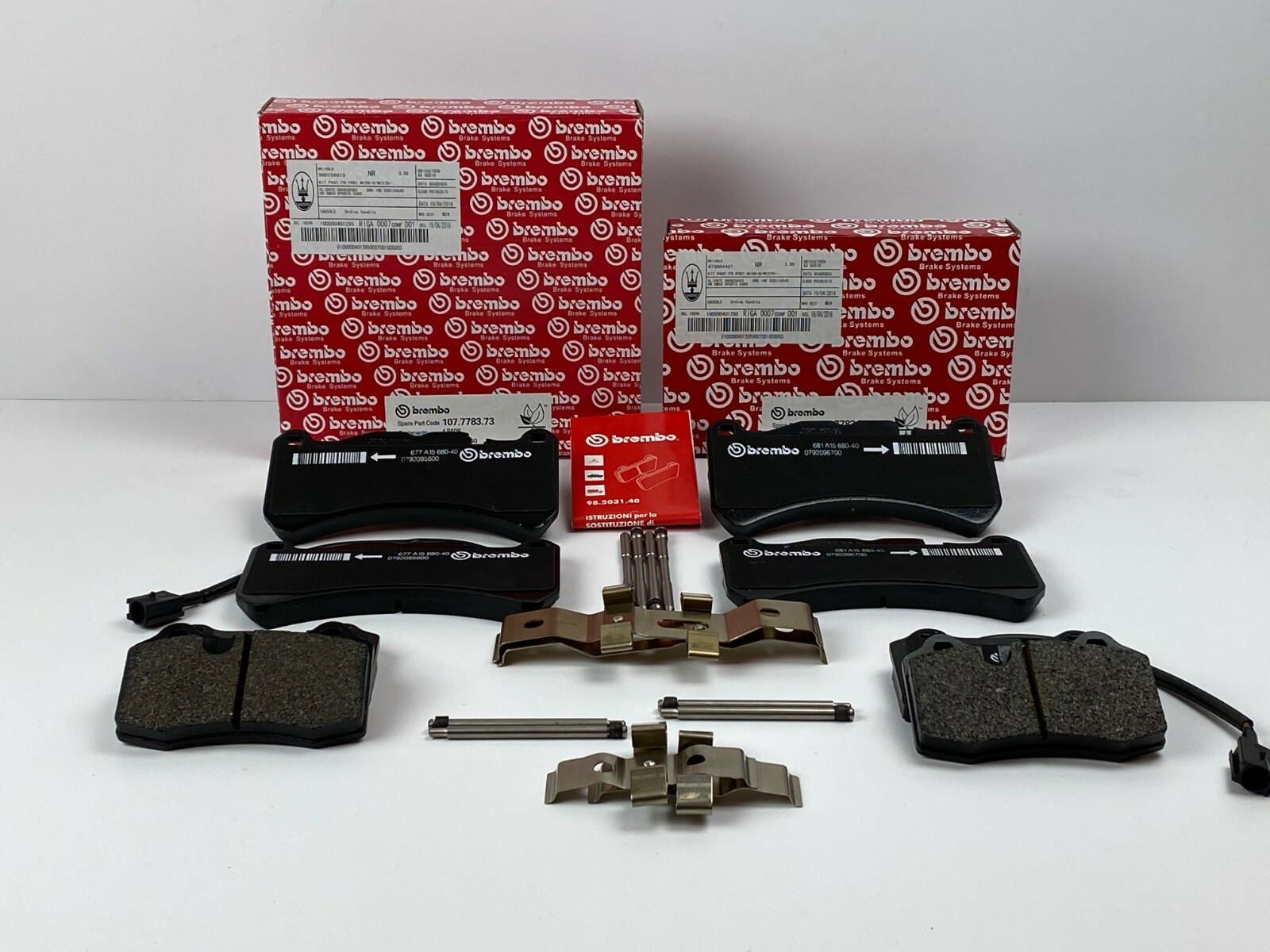 🚚Maserati Ghibli & Quattroporte Front & Rear Brake Pads - Genuine