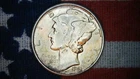 1941-D Mercury Dime  **Pre-WW-2 Mercury** "Full Split Bands"   Nice Dime  X0122