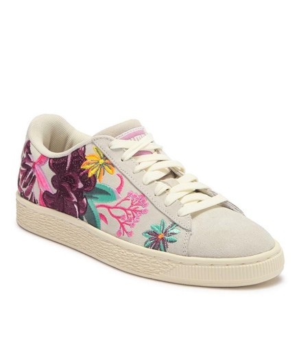 puma floral suede