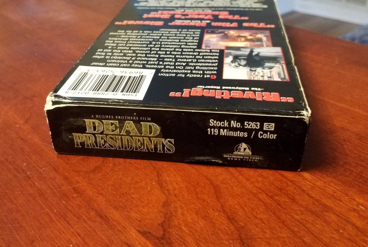 Dead Presidents (1995) VHS Cult Action Crime Dark Comedy Hughes 