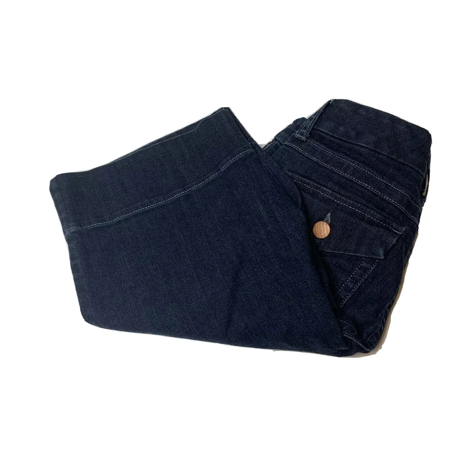 Pantalones cortos de mezclilla para mujer Cabi Bermuda lavado oscuro talla 2 estilo 891 Foto 4 de 4