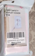 EUDEMON Baby Safety Outlet Cover Box, Clear Cover, White Outlet Cover C1