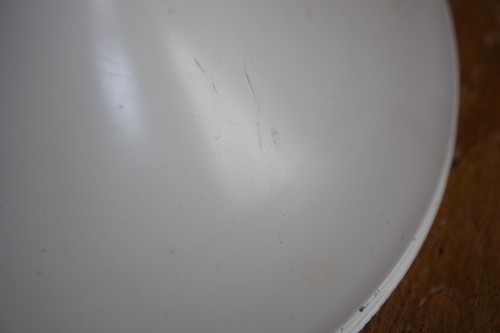 Vintage Tulip Vanity Stool Fluffy White Seat - Picture 8 of 12