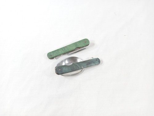 Tourist Set USSR Folding Fork And Spoon Opener Travel Camping Soviet Vintage - Picture 6 of 24
