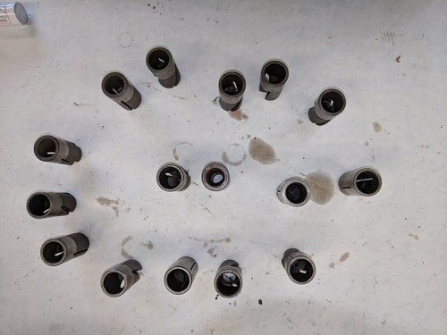 SET BESTEHEND AUS 16 SCHWEIZER STIL 16 mm BUCHSEN 35 MM LANG - EINIGE HARTMETALL CNC WERKZEUGE - Bild 3 von 4