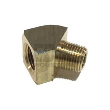 BRASS 45&ordm; STREET ELBOW 1/8" FNPT x 1/8" MNPT FUEL/AIR/WATER/OIL/GAS WOG