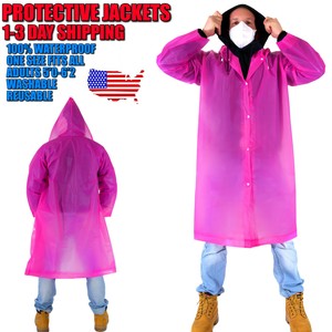 hot pink rain coat